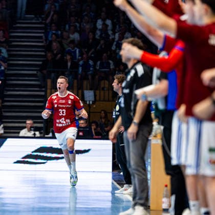 07 06 2026, GER, Handball, Men, Season 25 26, Daikin 1 Bl, 34 Matchday, ThSV Eisenach HSV Hamburg Handball Sport Verein Hamburg Moritz Sauter Handball Sport Verein Hamburg 99817 Eisenach Werner Assmann Halle Am Sportp Thueringen Germany