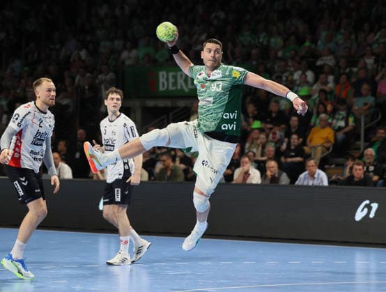 GER HBL Season 2025 2026 FÜCHSE Berlin vs SG Flensburg Handewitt, 07 06 26, Max Schmeling Halle, Berlin, Mijajlo MARSENIC Füchse Berlin 93