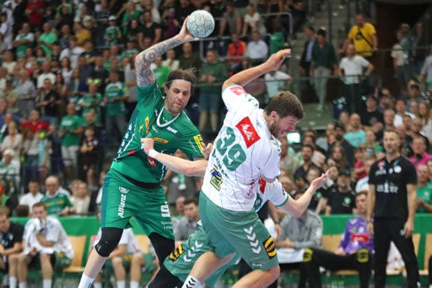 Handball DAIKIN HBL, SC DHfK Leipzig GWD Minden 07 06 2026 Dean Bombac 67, SC DHfK Leipzig Handball, DAIKIN HBL, 1 Bundesliga, Season 2025 2026, 34 Matchday SC DHfK Leipzig vs GWD Minden on 07 06 2026 at the Quarterback Immobilien Arena Leipzig Copyright: xBEAUTIFULxSPORTS JanxKaeferx