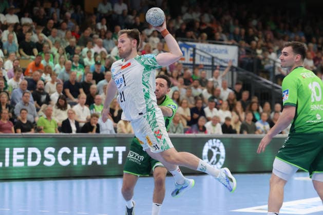 07 06 2026, xtgx, Handball, Daikin HBL, HSG Wetzlar SC Magdeburg v l Albin Lagergren Magdeburg, 21 throws goal, Torschuetze, erzielt Tor, Treffer, scores the goal Wetzlar