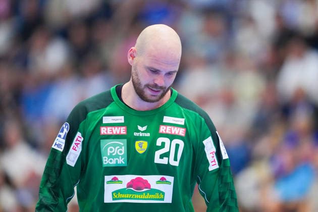 07 06 2026, xydrx, Handball, 1 HBL, VfL Gummersbach Rhein Neckar Löwen, Schwalbe Arena Mike Jensen Rhein Neckar Loewen, 20 hangs his head Copyright: HMBxMedia YannisxDreimann