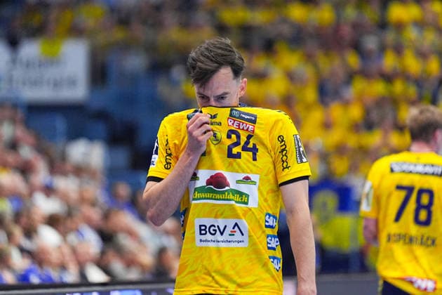 07 06 2026, xydrx, Handball, 1 HBL, VfL Gummersbach Rhein Neckar Löwen, Schwalbe Arena Patrick Groetzki Rhein Neckar Loewen, 24 hangs his head Copyright: HMBxMedia YannisxDreimann