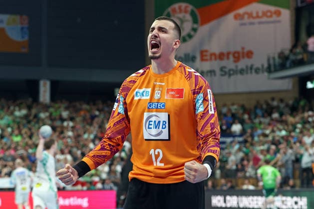 07 06 2026, xovx, Handball Daikin Handball Bundesliga, HSG Wetzlar SC Magedeburg Cheers for Matej Mandic SC Magdeburg Wetzlar Buderus Arena Hessen Germany EN