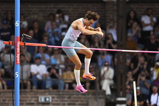 STOCKHOLM, SWEDEN 20260607 Swedens Armand Duplantis during the mens pole vault at Sundays Diamond League gala Bauhaus Gala at Stockholm Stadium STOCKHOLM SWEDEN x10430x  Copyright: xChristinexOlsson TTx DIAMOND LEAGUE STOCKHOLM 2026