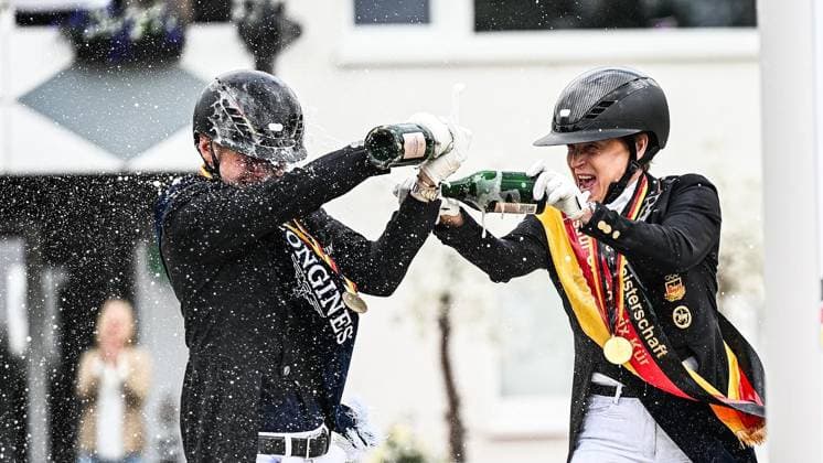 Balve Optimum on Sunday June 7 FOR EDITORIAL PURPOSES ONLY EDITORIAL USE ONLY p Award ceremony at the German Dressage Grand Prix Freestyle Championships 2026 on Sunday, June 7, 2026 in Balve Optimum in Balve Copyright SvenjaxHanusch Copyright: SvenjaxHanusch doc866pe4yrdvt172qygdt5 ,EDITORIAL USE ONLY