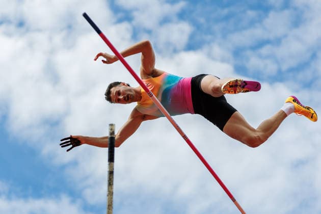 260607 Kurtis Marschall of Australia competes in the men s pole vault during Bauhaus galan, part of the Diamond League series, June 7, 2026 in Stockholm Photo Maxim Thore BILDBYRAN kod MT MT1057 friidrott athletics friidrett diamond league bauhaus galan bbeng stockholm stavhopp pole vault  Copyright: MAXIMxTHORE BB260607MT038