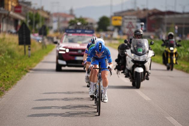 The blue jersey Netherlands™s Demi Vollering of FDJ United - Suez™s during Stage 9 of the Giro d™Italia Women, from Saluzzo to Saluzzo, Italy, Sunday, June 7, 2026.  Copyright: xMarcoxAlpozzi LaPressex
