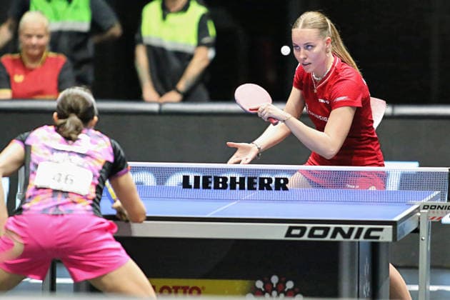 Final match Jannett Kaufmann vs Sabine Winter GER Erfurt TT Finals 2026 German Championships, Table Tennis Exhibition Hall Erfurt 07 06 2026 GER Erfurt TT Finals 2026 German Championships, Table Tennis Exhibition Hall Erfurt 07 06 2026 Thuringia German Championships 06 06 2026 Erfurt Copyright: xEibner-Pressefoto JoergxHirschx EP_JHH