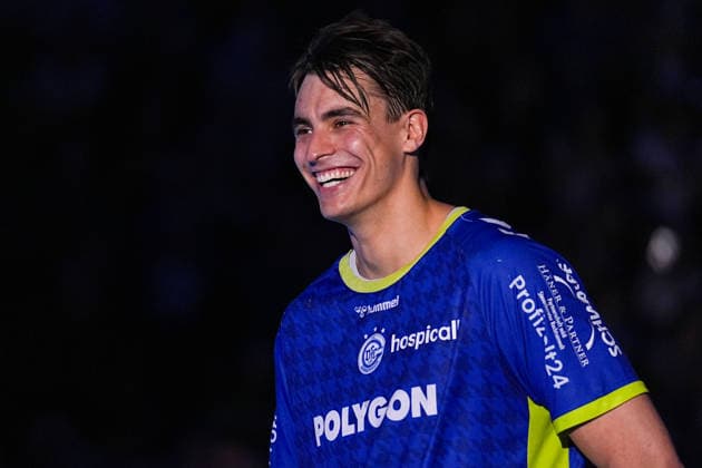 07 06 2026, xydrx, Handball, 1 HBL, VfL Gummersbach Rhein Neckar Löwen, Schwalbe Arena Julian Koester VfL Gummersbach, 7 at his farewell ceremony Copyright: HMBxMedia YannisxDreimann