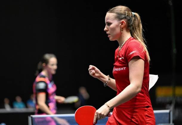 Defending champion Annett Kaufmann SV DJK Kolbermoor wins the individual title at the German Championships for the third time in a row Defending champion Annett Kaufmann SV DJK Kolbermoor wins the individual title at the German Championships for the third time in a row and defeats two-time champion Sabine Winter TSV Dachau in the final two-time champion Sabine Winter TSV Dachau and shed a few tears of joy after her success Final day of the German Womens and Mens Championships on June 7, 2026 at Messe Erfurt as part of the 3 German Table Tennis Finals in Erfurt Erfurt Messe Erfurt Thuringia Germany