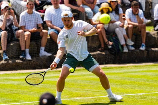 Stuttgart, GERMANY - June 07: Gauthier Onclin (BEL) during the Qualifying Singles Match between Marc-Andrea Huesler (SUI) vs. -on.- at BOSS OPEN 2026, Tennisanlage Weissenhof on June 07, 2026 in Stuttgart, Germany. Baden-Württemberg Germany Copyright: xTimoxSteinx