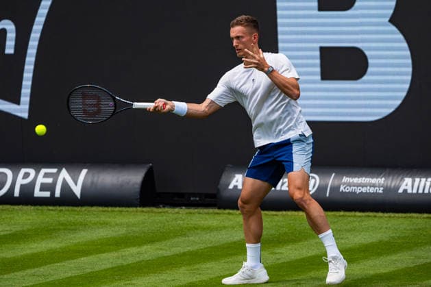 Stuttgart, GERMANY - June 07: Jiri Lehecka (CZE) during the practice Match between Jiri Lehecka (CZE) vs. Frances Tiafoe (USA) at BOSS OPEN 2026, Tennisanlage Weissenhof on June 07, 2026 in Stuttgart, Germany. Baden-Württemberg Germany Copyright: xTimoxSteinx