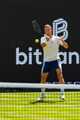 Stuttgart, GERMANY - June 07: Jiri Lehecka (CZE) during the practice Match between Jiri Lehecka (CZE) vs. Frances Tiafoe (USA) at BOSS OPEN 2026, Tennisanlage Weissenhof on June 07, 2026 in Stuttgart, Germany. Baden-Württemberg Germany Copyright: xTimoxSteinx