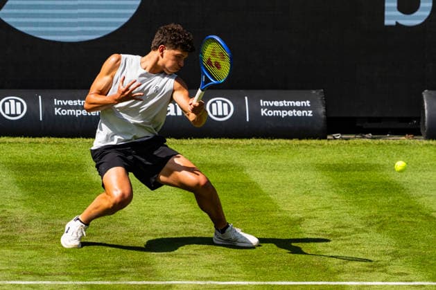 Stuttgart, GERMANY - June 07: Ben Shelton (USA) during the practice Match between Ben Shelton (USA) vs. Tommy Paul (USA) at BOSS OPEN 2026, Tennisanlage Weissenhof on June 07, 2026 in Stuttgart, Germany. Baden-Württemberg Germany Copyright: xTimoxSteinx