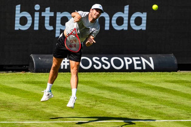 Stuttgart, GERMANY - June 07: Tommy Paul(USA) during the practice Match between Ben Shelton (USA) vs. Tommy Paul (USA) at BOSS OPEN 2026, Tennisanlage Weissenhof on June 07, 2026 in Stuttgart, Germany. Baden-Württemberg Germany Copyright: xTimoxSteinx