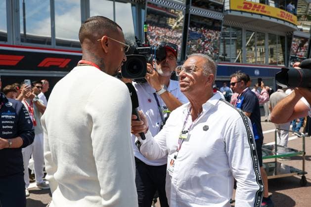 RTL Reporter interview with footballer JerÃ me Boateng, Race, Monaco Grand Prix, Motorsport, Men, Formula 1, 07 06 2026 Monte Carlo Monaco MCO Copyright: xkolbert-press ChristianxKolbertx