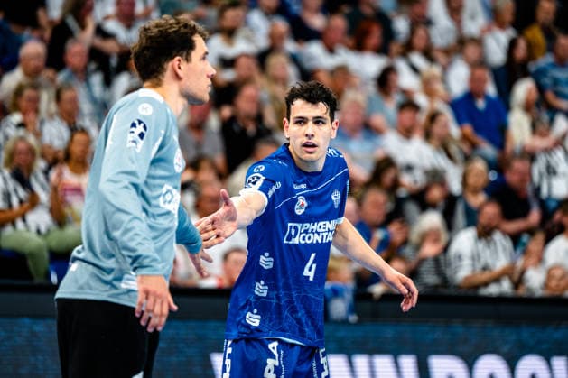 07 06 2026, xdobgx, Handball Daikin HBL, THW Kiel TBV Lemgo Lippe v l Constantin Möstl TBV Lemgo Lippe, 1 , Samuel Zehnder TBV Lemgo Lippe, 4 Kiel