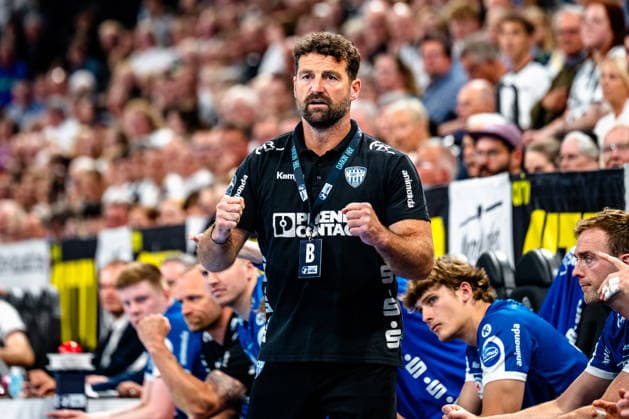 07 06 2026, xdobgx, Handball Daikin HBL, THW Kiel TBV Lemgo Lippe v l Florian Kehrmann TBV Lemgo Lippe, Trainer Jubel, celebration Kiel