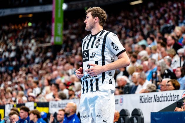 07 06 2026, xdobgx, Handball Daikin HBL, THW Kiel TBV Lemgo Lippe v l Magnus Landin Jacobsen Kiel, 7 Portrait, Portraet, single image Kiel