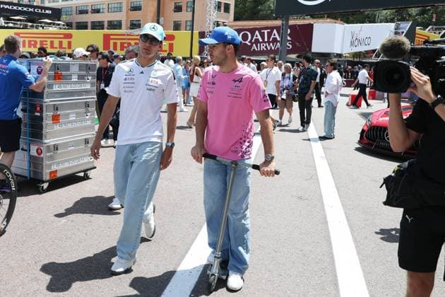George Russell Mercedes AMG Petronas 63 , Pierre Gasly BWT Alpine 10 , Race, Monaco Grand Prix, Motorsport, Men, Formula 1, 07 06 2026 Monte Carlo Monaco MCO Copyright: xkolbert-press ChristianxKolbertx