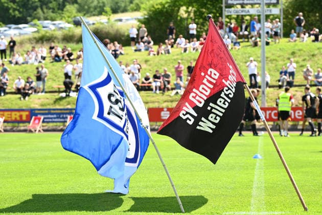 07 06 2026 Soccer Season 2025 2026 Test match Friendly match Preparation match SV Gloria Weilersbach TSV Germania Kirchehrenbach LuPf xluxpfx Flags Crest Logo Emblem