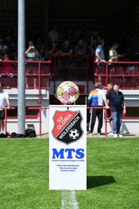 07 06 2026 Soccer Season 2025 2026 Test match Friendly match Preparation match SV Gloria Weilersbach TSV Germania Kirchehrenbach LuPf xluxpfx Crest Logo Emblem Match ball Ball SV Weilersbach