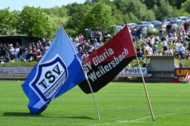 07 06 2026 Soccer Season 2025 2026 Test match Friendly match Preparation match SV Gloria Weilersbach TSV Germania Kirchehrenbach LuPf xluxpfx Crest Logo Emblem Flags