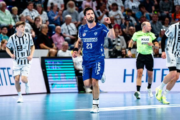 07 06 2026, xdobgx, Handball Daikin HBL, THW Kiel TBV Lemgo Lippe v l Tim Suton TBV Lemgo Lippe, 23 Jubel, Torjubel, jubelt ueber das Tor, celebrate the goal, celebration Kiel