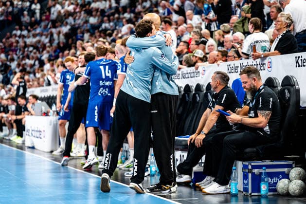 07 06 2026, xdobgx, Handball Daikin HBL, THW Kiel TBV Lemgo Lippe v l Constantin Möstl TBV Lemgo Lippe, 1 , Urh Kastelic TBV Lemgo Lippe, 99 Kiel