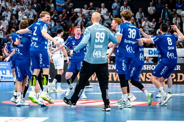 07 06 2026, xdobgx, Handball Daikin HBL, THW Kiel TBV Lemgo Lippe v l TBV Lemgo Cheering about the victory, cheering after the end of the game Kiel