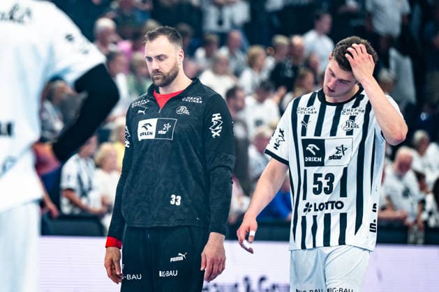 07 06 2026, xdobgx, Handball Daikin HBL, THW Kiel TBV Lemgo Lippe v l Andreas Wolff Kiel, 33 , Nikola Bilyk Kiel, 53 disappointed, looks disappointed, disappointed Kiel