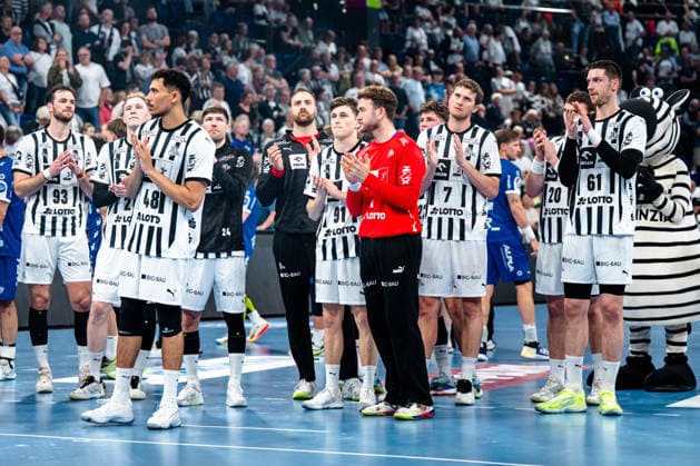 07 06 2026, xdobgx, Handball Daikin HBL, THW Kiel TBV Lemgo Lippe v l THW Kiel after the end of the game, disappointed, looks disappointed, disappointed Kiel