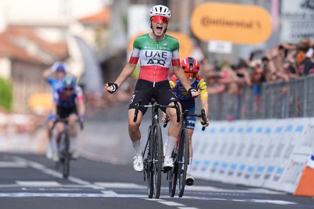 Italy™s Elisa Longo Borghini of UAE Team ADQ™s winner Stage 9 of the Giro d™Italia Women, from Saluzzo to Saluzzo, Italy, Sunday, June 7, 2026.  Copyright: xDavidexSpada Lapressex