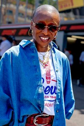 MONACO Cynthia Erivo during the Formula 1 Monaco Grand Prix on the Monaco Street Circuit on June 6, 2026 in Monaco, Monaco Photo by DeFodi Images