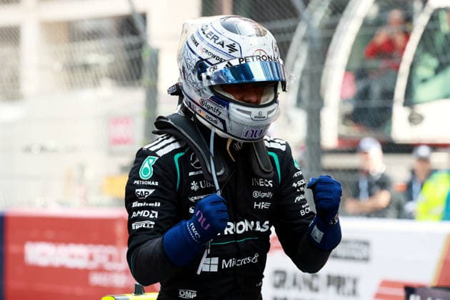 F1 - MONACO GRAND PRIX 2026 KIMI ANTONELLI Andrea (ita), Mercedes AMG F1 Team W16, portrait celebration during the Formula 1 Grand Prix de Canada 2026, 6th round of the 2026 Formula One World Championship, WM, Weltmeisterschaft from June 5 to 7, 2026 on the Circuit de Monaco, in Monte-Carlo, Monaco - Monte-CarloMonaco  Copyright: xDPPIx