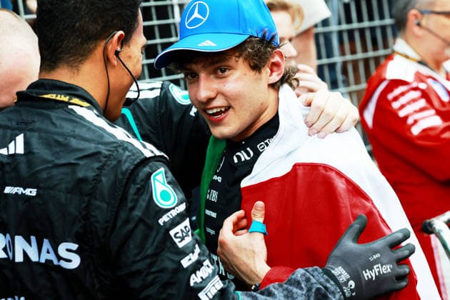 F1 - MONACO GRAND PRIX 2026 KIMI ANTONELLI Andrea (ita), Mercedes AMG F1 Team W16, portrait celebration during the Formula 1 Grand Prix de Canada 2026, 6th round of the 2026 Formula One World Championship, WM, Weltmeisterschaft from June 5 to 7, 2026 on the Circuit de Monaco, in Monte-Carlo, Monaco - Monte-CarloMonaco  Copyright: xDPPIx