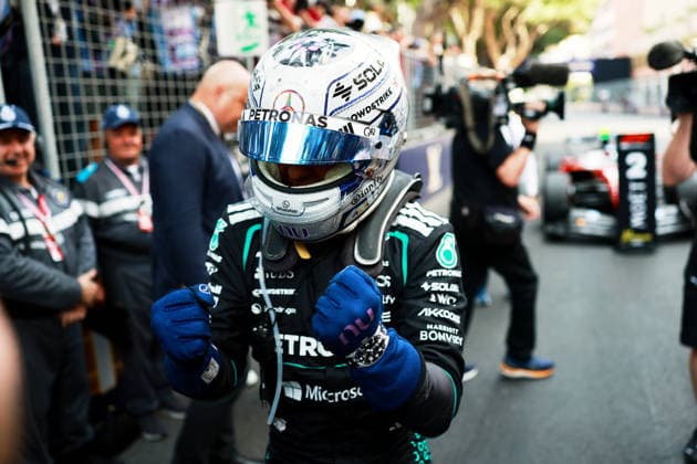 F1 - MONACO GRAND PRIX 2026 KIMI ANTONELLI Andrea (ita), Mercedes AMG F1 Team W16, portrait celebration during the Formula 1 Grand Prix de Canada 2026, 6th round of the 2026 Formula One World Championship, WM, Weltmeisterschaft from June 5 to 7, 2026 on the Circuit de Monaco, in Monte-Carlo, Monaco - Monte-CarloMonaco  Copyright: xDPPIx