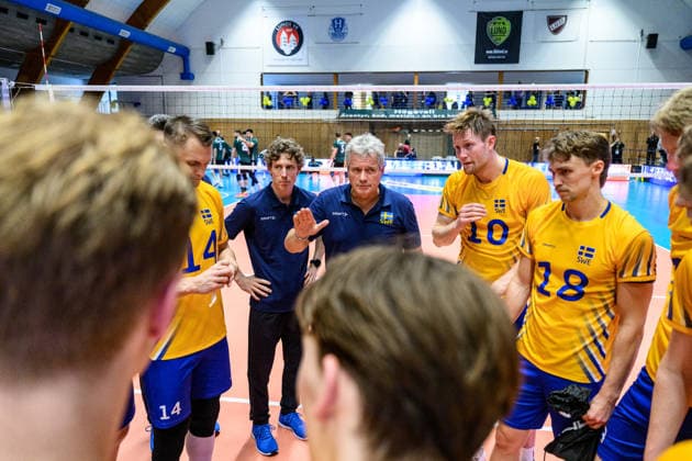 260607 Coach Gido Vermeulen of Sweden after the European League volleyball match between Sweden and Azerbaijan on June 7, 2026 in Lund Photo Mathilda Schuler BILDBYRAN kod MA MA0996 volleyboll volleyball european league sweden azerbaijan bbeng  Copyright: MATHILDAxSCHULER BB260607MA031