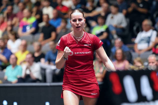 Annett Kaufmann is the new German Champion GER Erfurt TT Finals 2026 German Championships, Table Tennis Exhibition Hall Erfurt 07 06 2026 GER Erfurt TT Finals 2026 German Championships, Table Tennis Exhibition Hall Erfurt 07 06 2026 Thuringia German Championships 06 06 2026 Erfurt Copyright: xEibner-Pressefoto JoergxHirschx EP_JHH