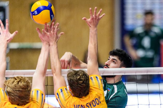 260607 Mardan Mammadov of Azerbaijan during the European League volleyball match between Sweden and Azerbaijan on June 7, 2026 in Lund Photo Mathilda Schuler BILDBYRAN kod MA MA0996 volleyboll volleyball european league sweden azerbaijanbbeng  Copyright: MATHILDAxSCHULER BB260607MA039