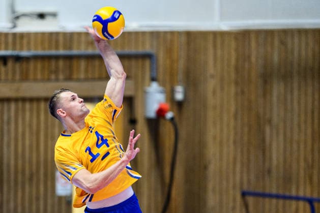 260607 Jacob Link of Sweden during the European League volleyball match between Sweden and Azerbaijan on June 7, 2026 in Lund Photo Mathilda Schuler BILDBYRAN kod MA MA0996 volleyboll volleyball european league sweden azerbaijanbbeng  Copyright: MATHILDAxSCHULER BB260607MA040