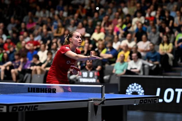 Table tennis 94 National German Championships on 07 06 2026 in the exhibition halls in Erfurt Womens singles final Annett Kaufmann xJFx