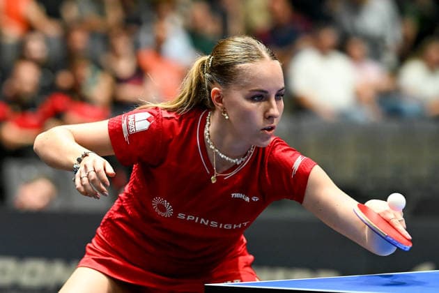 Table tennis 94 National German Championships on 07 06 2026 in the exhibition halls in Erfurt Womens singles final Annett Kaufmann xJFx
