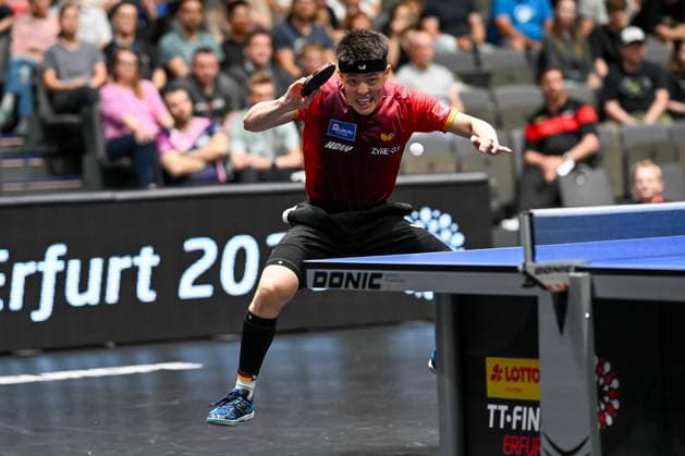 Table tennis 94 National German Championships on 07 06 2026 in the exhibition halls in Erfurt Mens singles final Dang Qiu xJFx