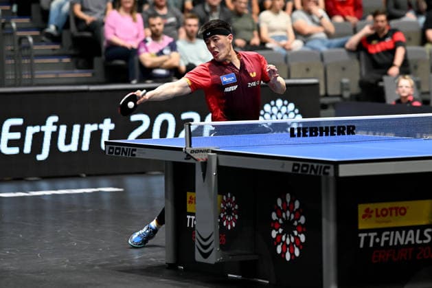 Table tennis 94 National German Championships on 07 06 2026 in the exhibition halls in Erfurt Mens singles final Dang Qiu xJFx