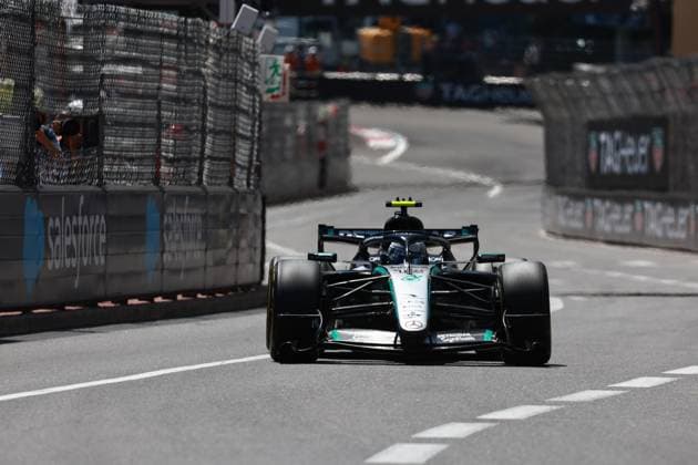 12 KIMI ANTONELLI Andrea ita , Mercedes AMG F1 Team W17, action Monte Carlo Monaco