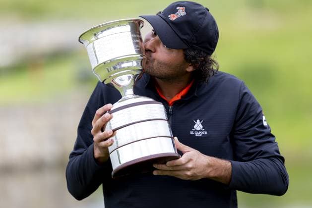 BADHOEVEDORP - Eugenio Chacarra (SPA) is the winner of the KLM Open golf tournament at golf club The International. SANDER KONING ANP xVIxANPxSportx xxANPxIVx 560395335 originalFilename: 560395335.jpg