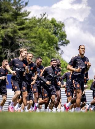 NEW YORK - The players during a training session of the Dutch national team, Nationalteam at the training complex of the Etihad City Football Academy, on June 7, 2026, in Orangeburg, New York. The Dutch national team is preparing for the 2026 World Cup. ROBIN VAN LONKHUIJSEN ANP xVIxANPxSportx xxANPxIVx 560395655 originalFilename: 560395655.jpg
