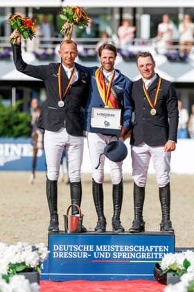 * mit 2 Umläufen (1.55 m) - 2. Umlauf Finalwertung Deutsche Meisterschaften Springreiten 2026 Balve, Reitanlage Schloss Wocklum 07. June 2026 -