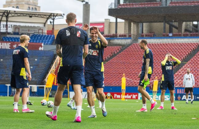 260607 Mattias Svanberg of the Swedish national football team at a training session during day 4 of the FIFA World Cup 2026 on June 7, 2026 in Dallas Photo Petter Arvidson BILDBYRAN kod PA PA1221 fotboll football soccer fotball vm fotbolls vm fotball vm fotbolls vm 2026 fifa world cup 2026 träning practice training sverige sweden sverige a day 4 bbeng  Copyright: PETTERxARVIDSON BB260607PA102